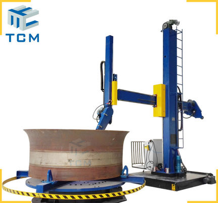 Steel Metal Dished End Polishing Machine Vertical Tank Grinding Automatic Buffing Machine