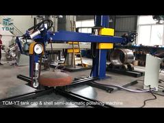 2 ใน 1 เครื่องเลืองอัตโนมัติสําหรับกระบอกเหล็ก ถังหมวกพื้นผิวบด